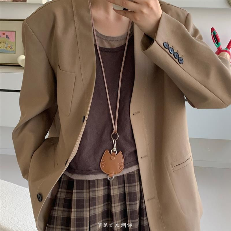 Wholesale  Leather Coin Purse Necklace