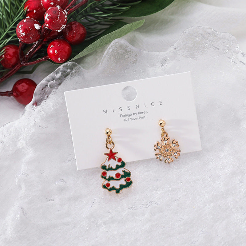 Wholesale S925 Silver Needle Christmas Earrings ACC-ES-QingLian001