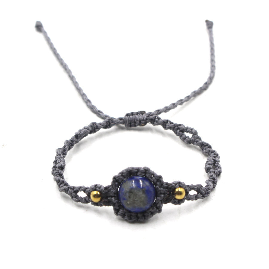 Wholesale Handmade Amethyst Crystal Bead Bracelet Ethnic Style Jewelry Accessory Boutique Resale
