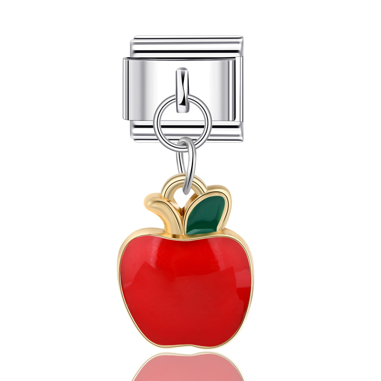 Wholesale 10pcs Italian Charm Bracelet 9mm DIY Splicing Fruit Rainbow Stainless Steel Composable Bracelet