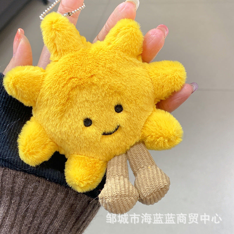 Wholesale Cute Smiley Sunflower Pendant Keychain