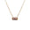 Wholesale Stainless Steel 12 Birthstone Necklace Zircon Necklace