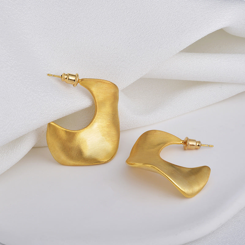 Wholesale  Exaggerated Twisted Irregular Drawing Geometric Earrings