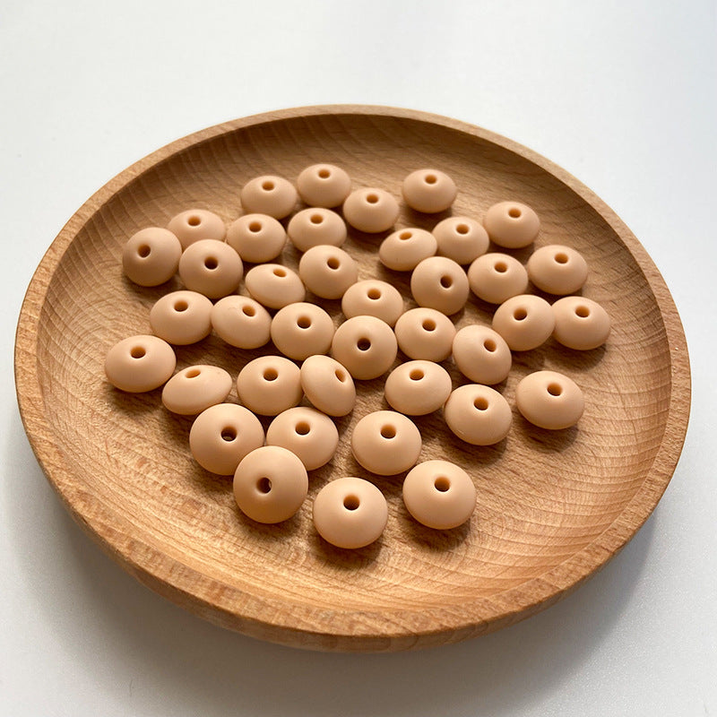 Wholesale 50PCS DIY Abacus Beads Silicone Small Beads 12MM