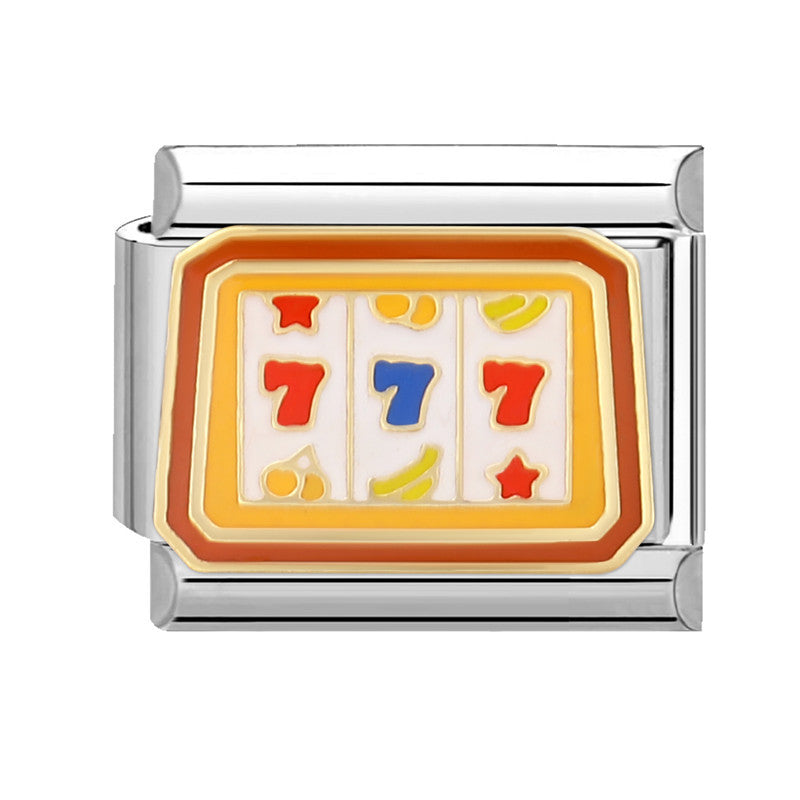 Wholesale 9mm Italian Charm Starter Bracelets DIY square Single Section Creative Stainless Steel Composable Bracelet