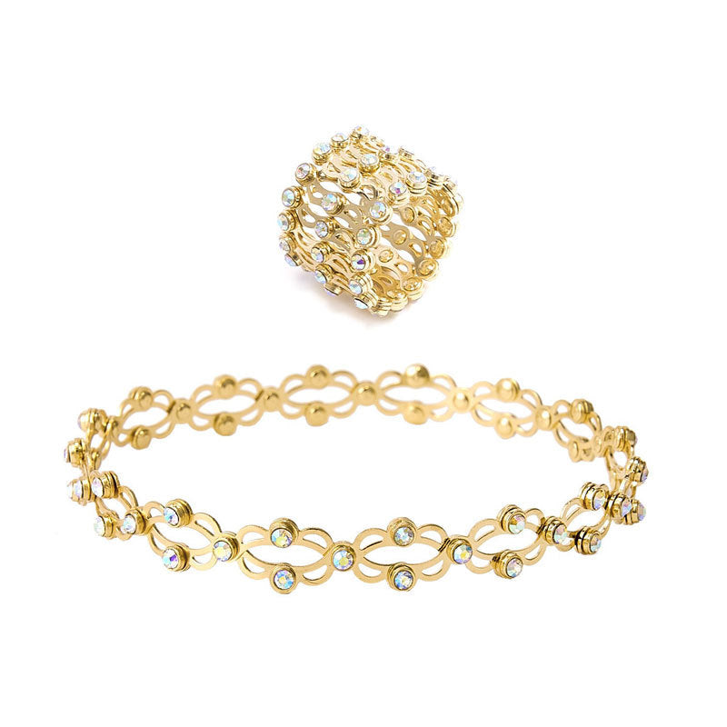 Wholesale creative telescopic ring deformable copper bracelet