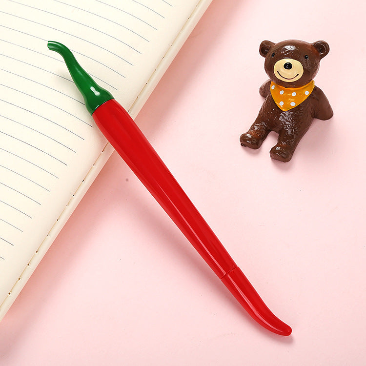 Wholesale Cute chili gel pen creative vegetable black water pen
