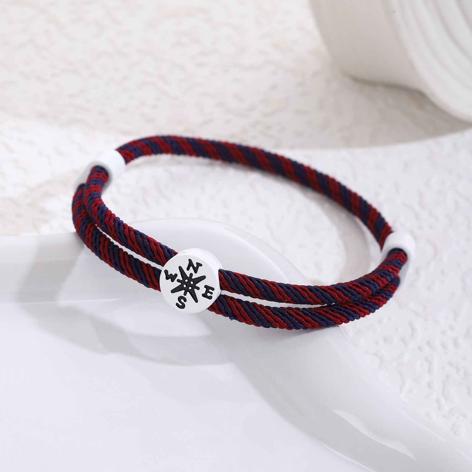 Großhandel Abschlusssaison Inspirierende Kompassgewebe Seilseilarmband