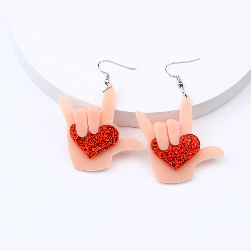 Wholesale  Skull Snake Frog Spliced Acrylic Earrings - Trendy Jewelry Accessory for Gift or Resale