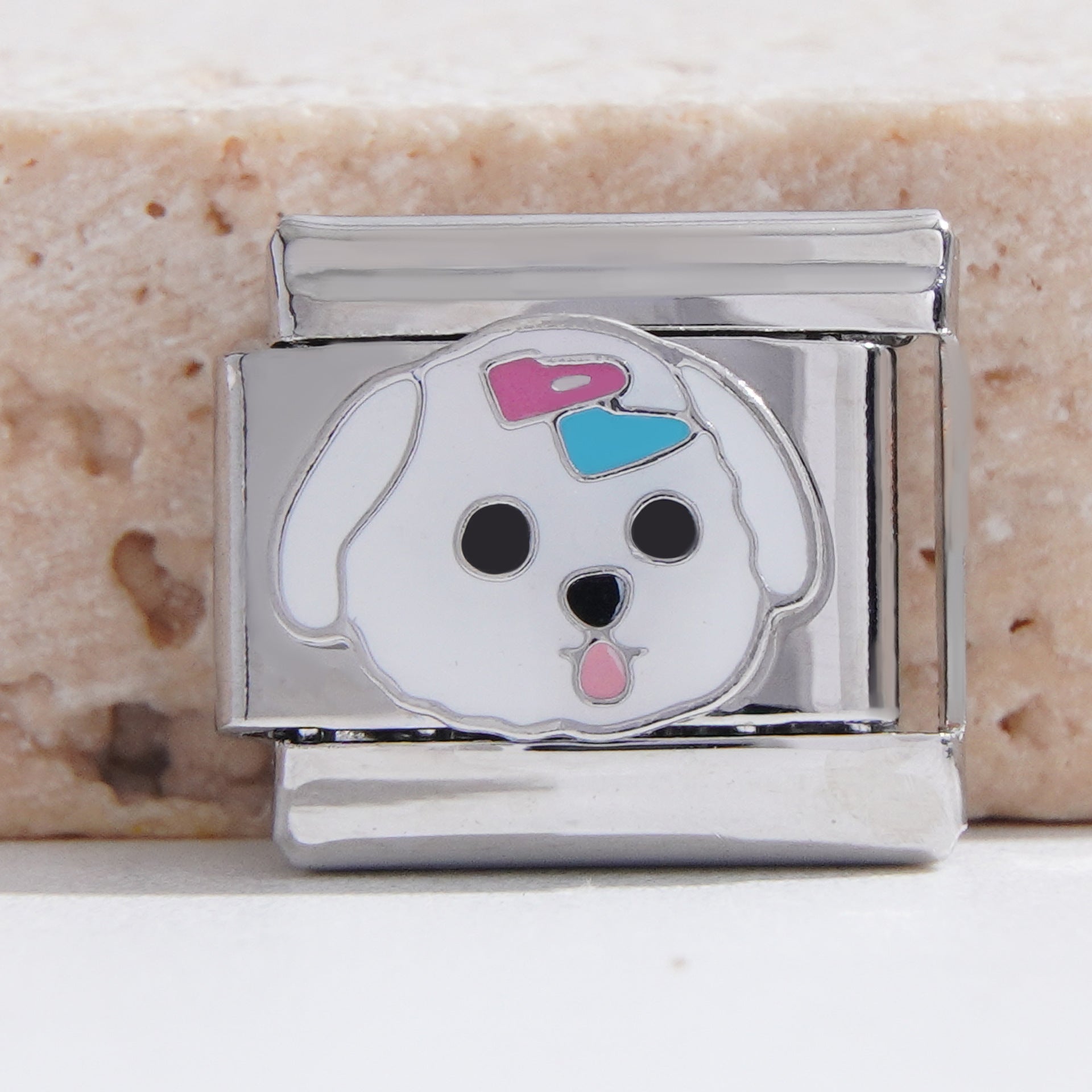 Wholesale Italian Charm Bracelet 9mm DIY Splicing Creative Pattern Stainless Steel Composable Bracelet