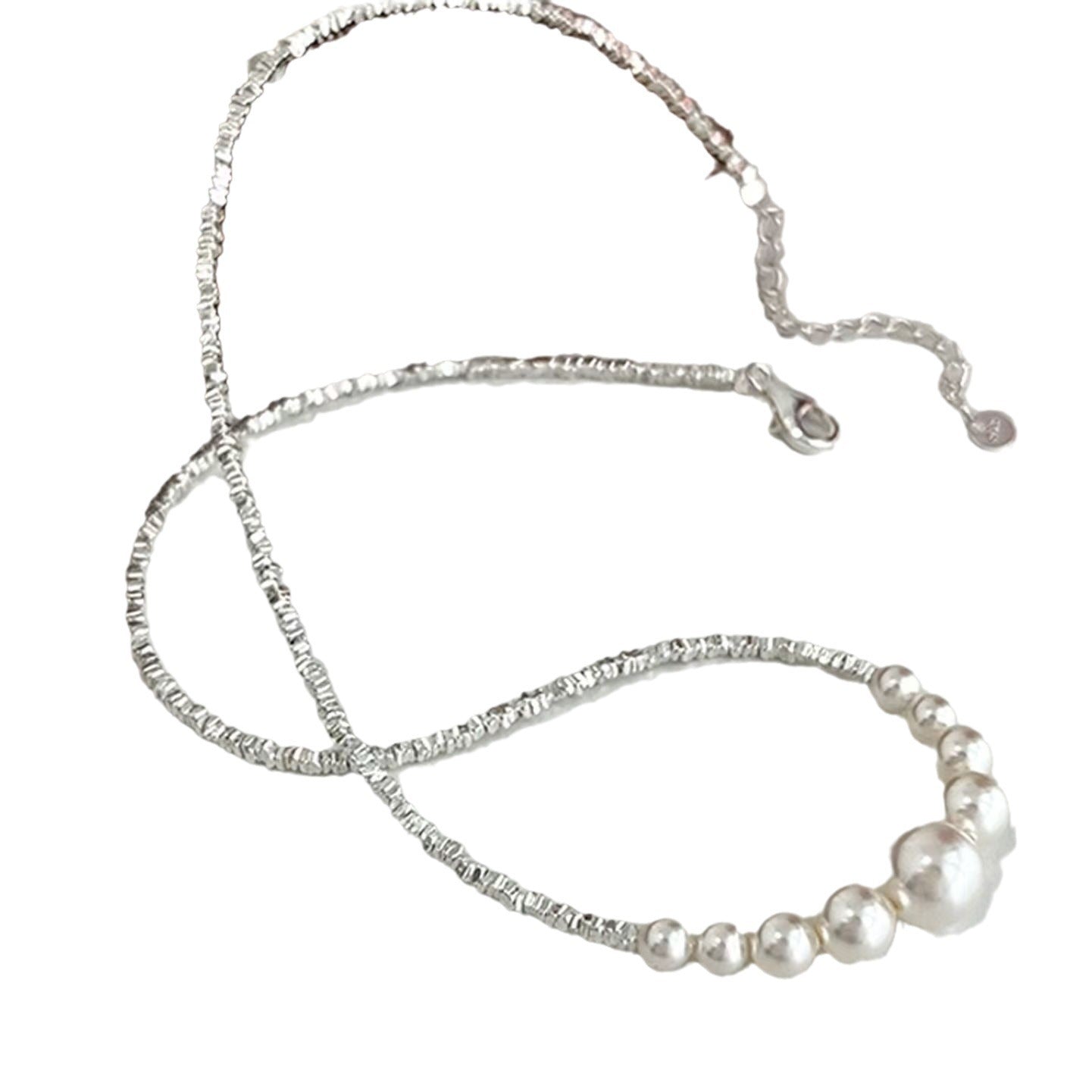 Wholesale Silver Pearl Necklace Elegant French Style Women S Fashion Jewelry Accessory Gift