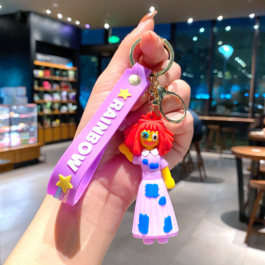 Wholesale PVC Soft Glue Cute Keychain Creative Keychain ACC-KC-Gongz011