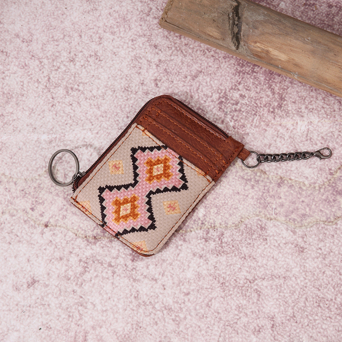 Wholesale Vintage Cotton and Linen Aztec Western Style Bohemian Card Holder Wallet