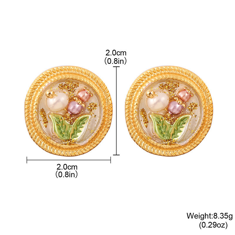 Wholesale Retro Natural Pearl Earrings