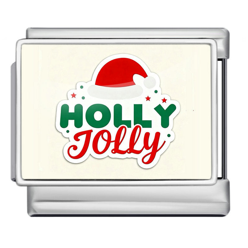 Wholesale  Italian Charm Bracelet 9mm DIY Christmas Series Picture Creative Stainless Steel Composable Bracelet