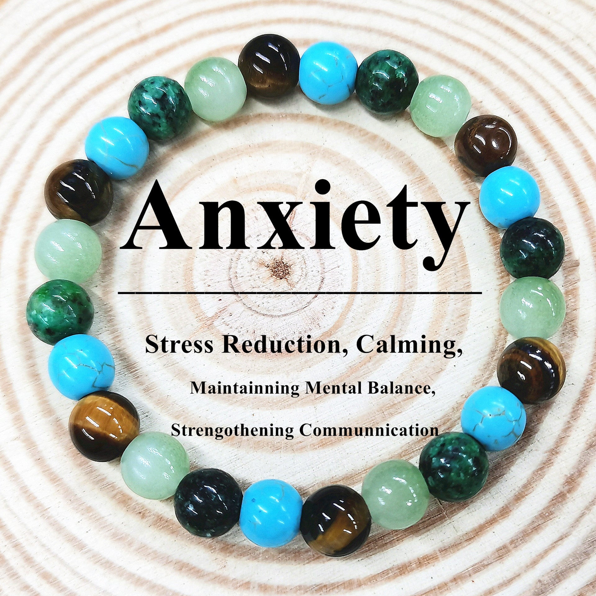 Wholesale  8mm Green Aventurine Tiger Eye Stone Amethyst Citrine Bracelet