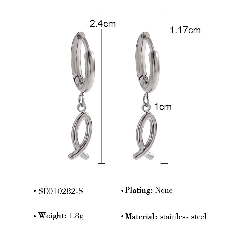 Wholesale Geometric earrings fan-shaped butterfly diamond hoop earrings