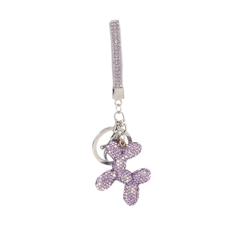 Wholesale Full Diamond Balloon Dog Keychain