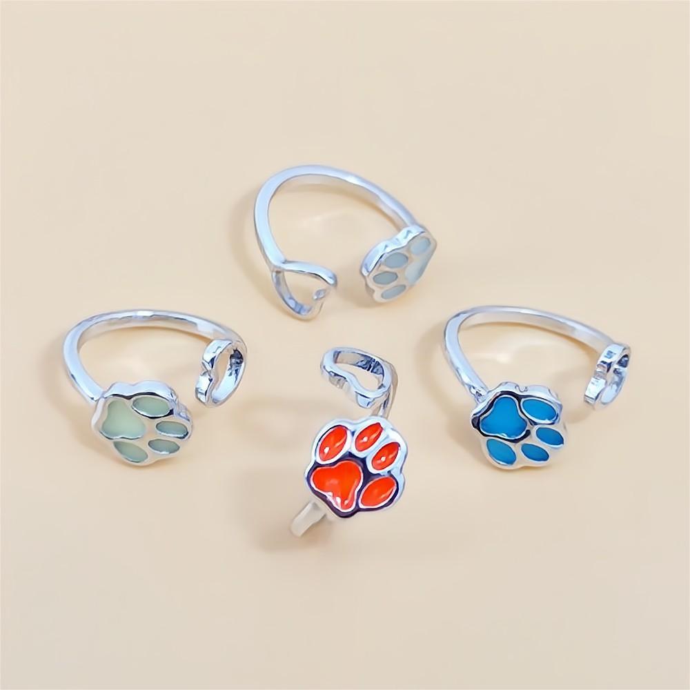 Wholesale Opening non-fading  luminous cat' s claw ring