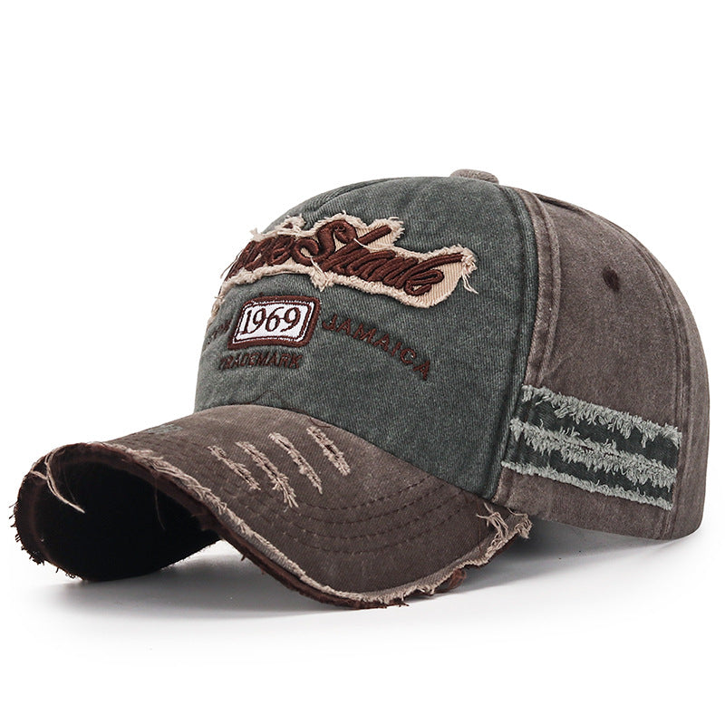 Wholesale Ripped Washed Distressed Embroidered Baseball Cap Hat ACC-HT-ChenGuan006