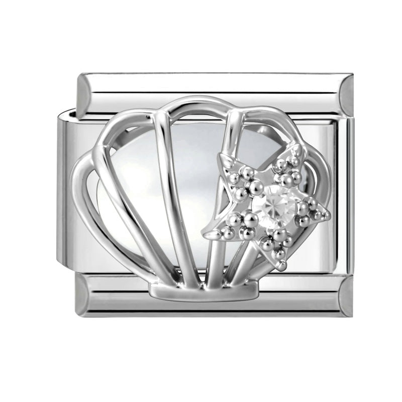 Wholesale 9mm Italian Charm Starter Bracelets DIY Evil Eye Series Stainless Steel Composable Bracelet