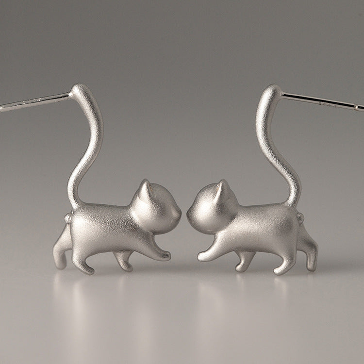 Wholesale Cat Metal Earrings