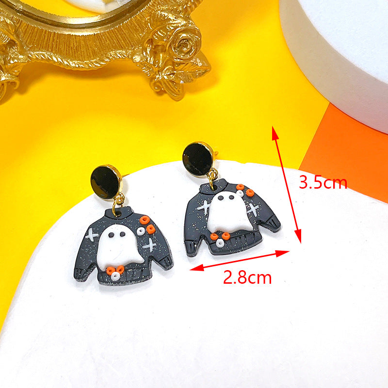 Wholesale Halloween Series Soft clay Earrings