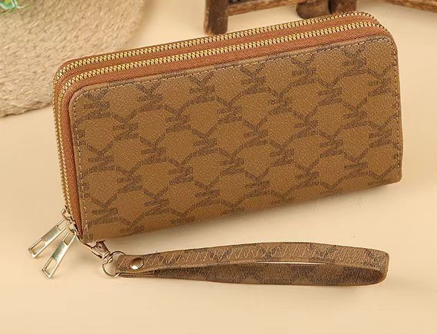 Wholesale Double Zipper Printed Large Capacity Wallet ACC-WT-HuaNG002