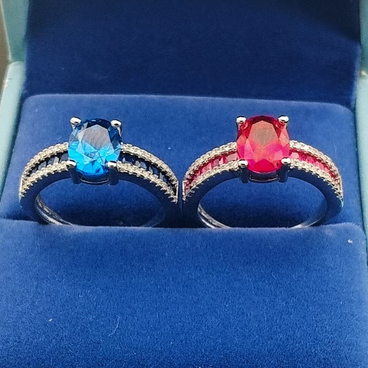 Wholesale Adjustable Oval Ruby Ring