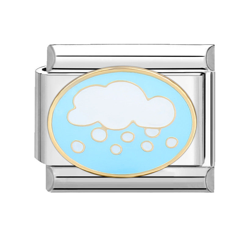 Wholesale Italian Beaded Bracelet 9mm DIY Splicing Removable Splicing Pink Blue Stainless Steel Combinable Bracelet