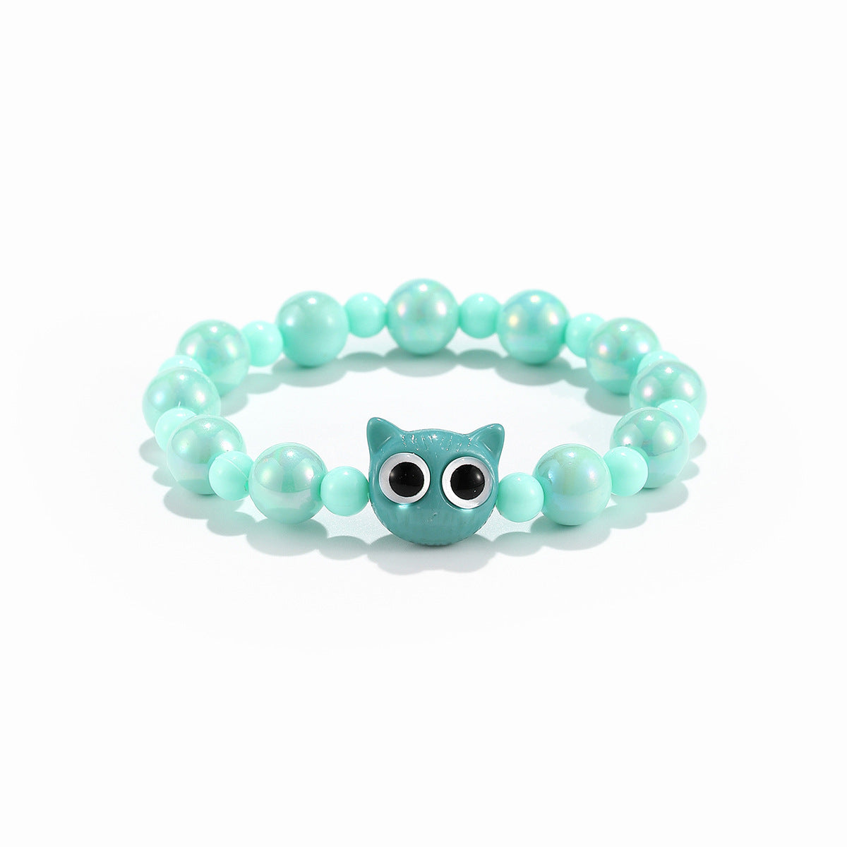 Wholesale Handmade Plastic Resin Cat Beaded Bracelet Sweet Cute Style Women S Chic Fashion Accessory