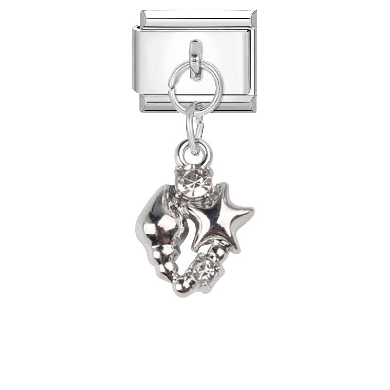 Wholesale 9mm Italian Charm Starter Bracelets DIY Pendant Style Stainless Steel Composable Bracelet