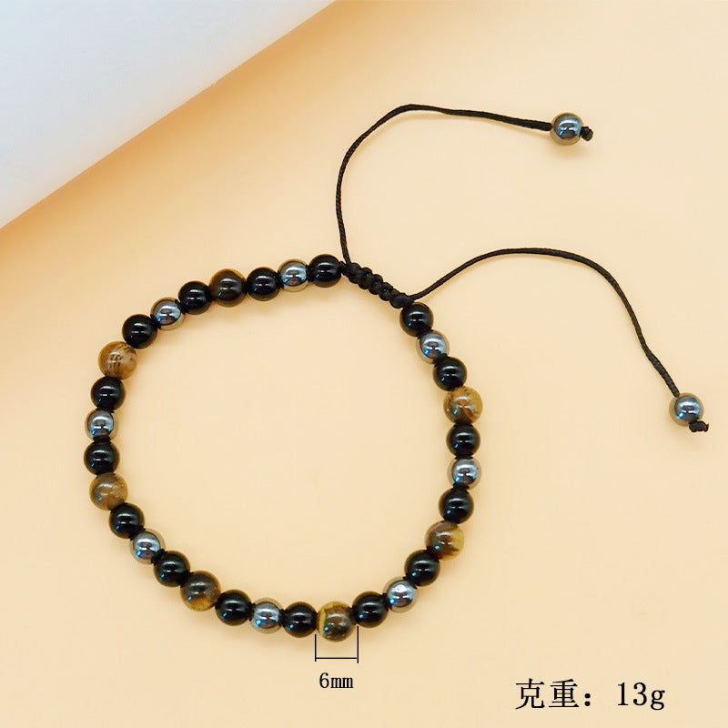 Wholesale tiger eye black magnet bracelet
