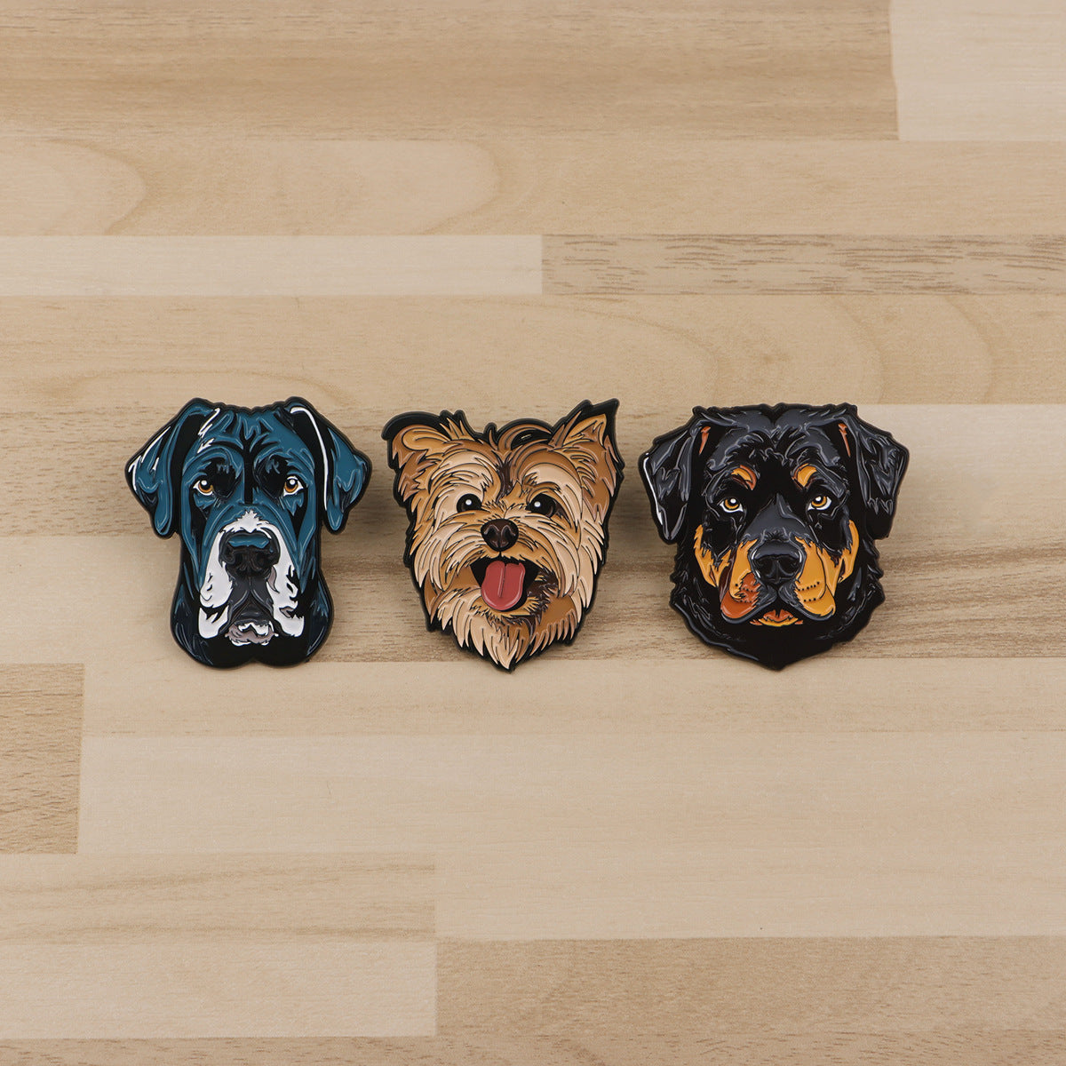 Wholesale 5pcs Alloy cartoon pet dog brooch