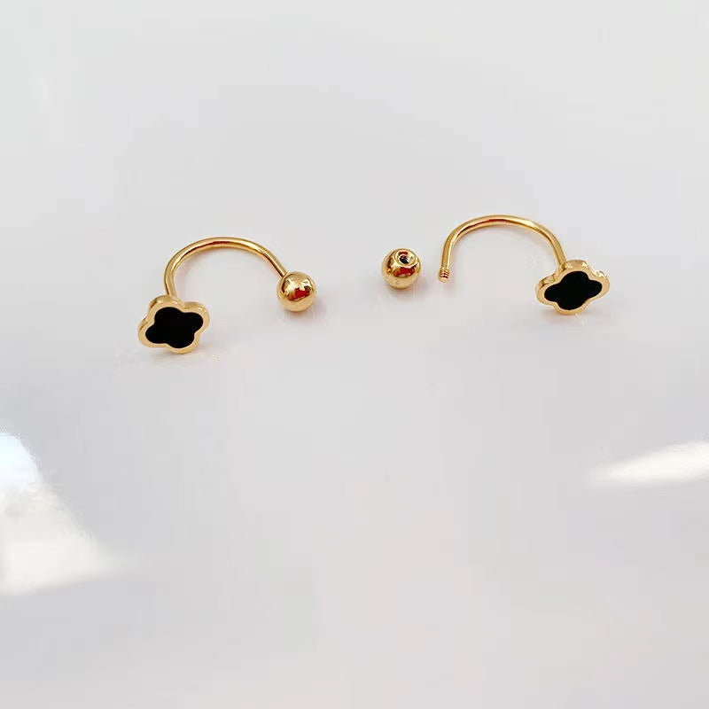 Wholesale  U-shaped mini screw small ear bone nail titanium steel earrings