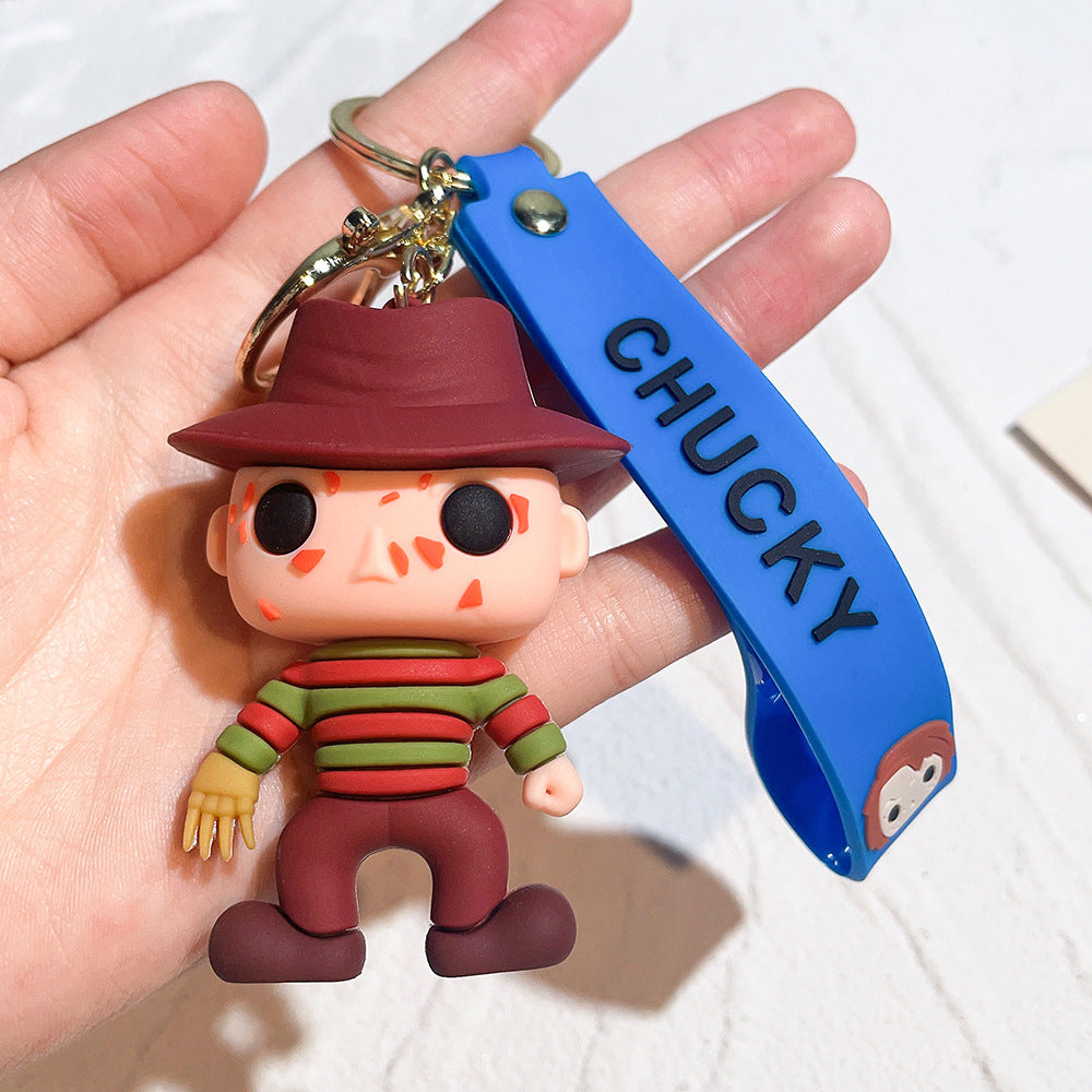 Wholesale Cartoon PVC Soft Glue Cute Keychain ACCVIP-KC-QiWei004