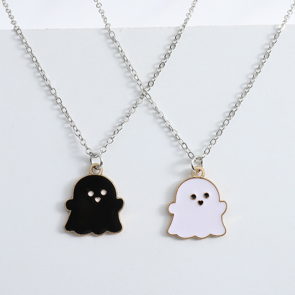 Wholesale Copper Cartoon Ghost Pendant Necklace  Fashion Accessory