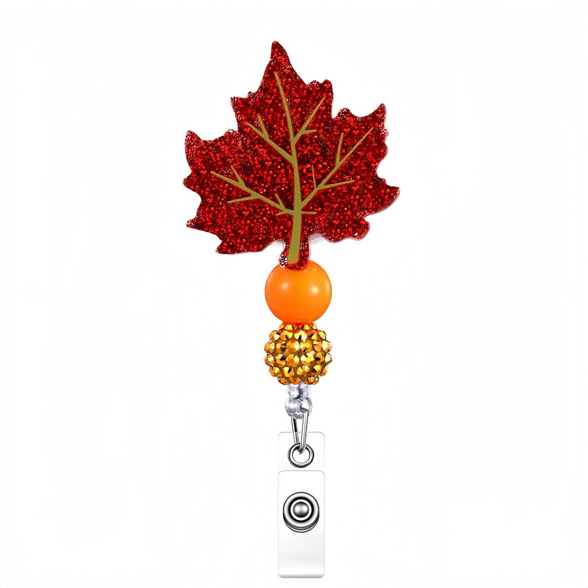 Wholesale 10pcs Acrylic Thanksgiving Badge Reels Keychains