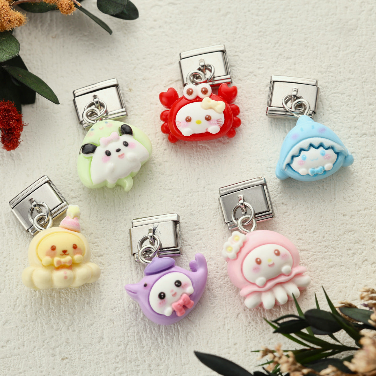 Wholesale Christmas DIY Stainless Steel Charm Beads for Handcrafted Jewelry Making,  Fashion Accessory