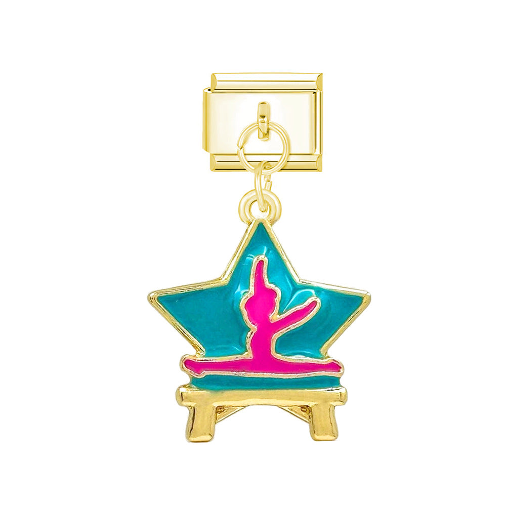 Wholesale  Italian Charm Bracelet 9mm DIY Pendant Series  Creative Stainless Steel Composable Bracelet