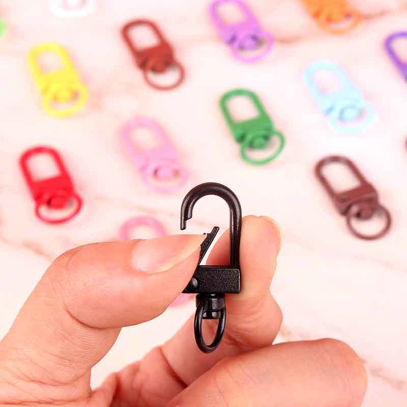 Wholesale 10pcs DIY Metal Paint Color Keychain Accessories