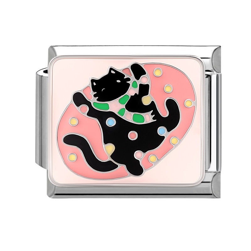 Wholesale Italian Charm Bracelet 9mm DIY Splicing Cute Animal Stainless Steel Composable Bracelet