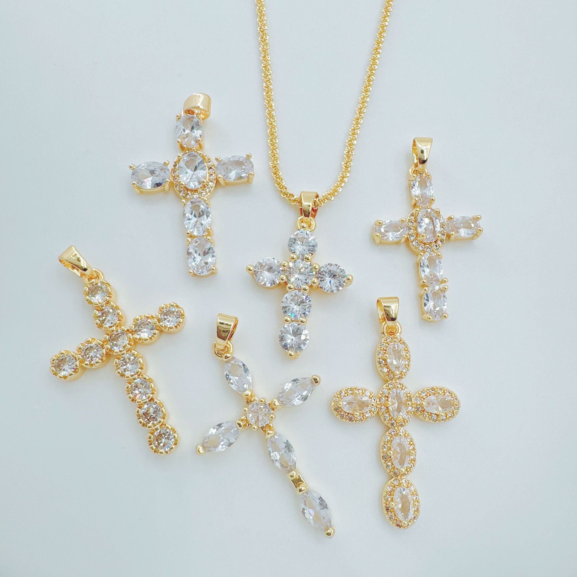 Wholesale European American Style Cross Pendant Necklace