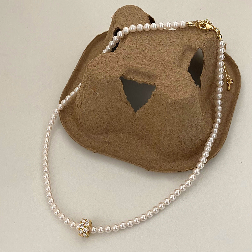 Wholesale  pearl necklace jewelry  light luxury light luxury niche design necklace