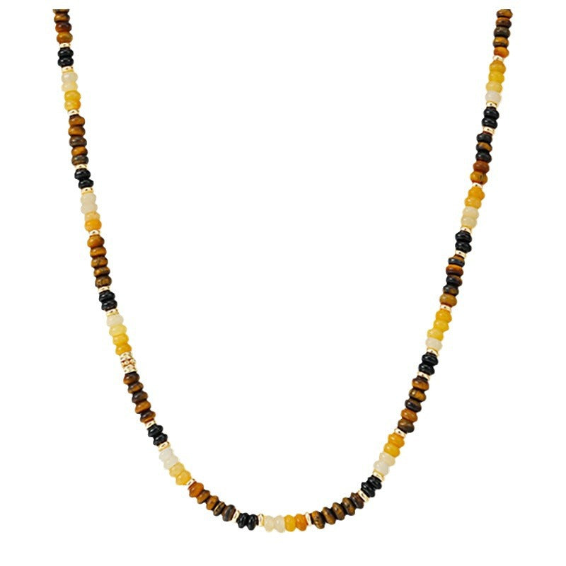 Wholesale Tiger Eye Stone Fortune Beaded Necklace