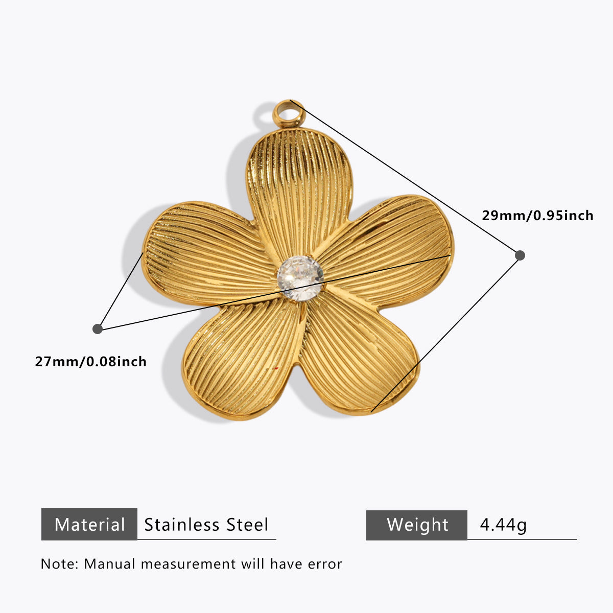 Wholesale 5pcs Stainless Steel  Pearl Pendant Oil Drop Pendant Bell Flower Pendant