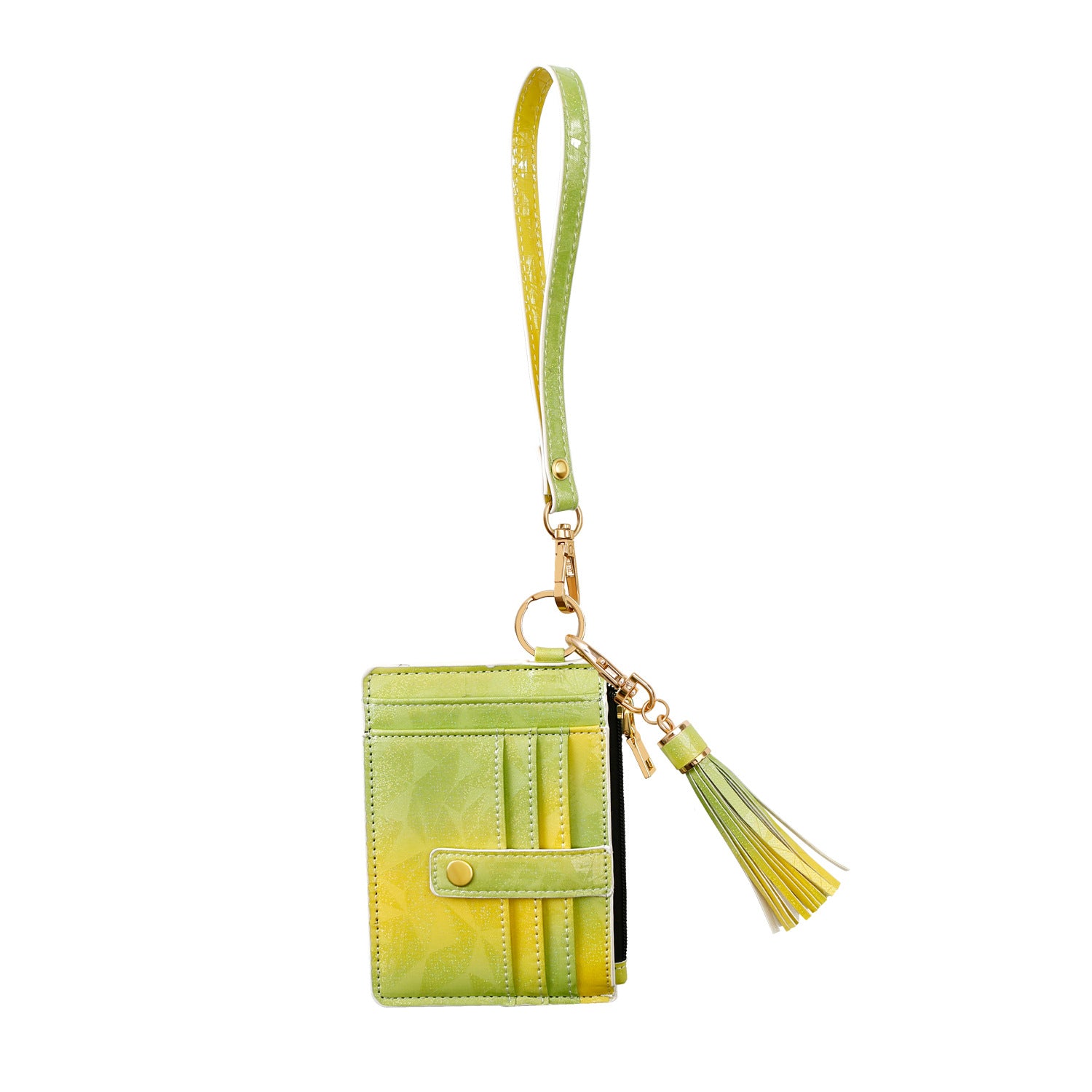 Wholesale Silicone Beaded Pendant PU Tassel Card Holder Wrist Keychain ACC-KC-JM004