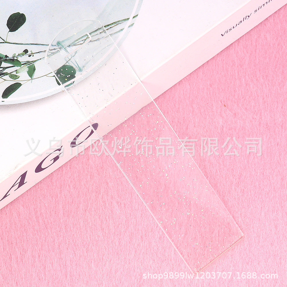 Wholesale 10PCS DIY Glitter Acrylic Bookmarks