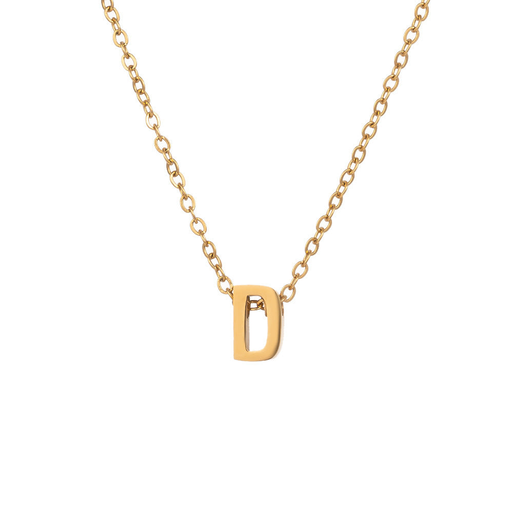 Wholesale Titanium Steel Necklace Letter Necklace ACC-NE-XuHao001