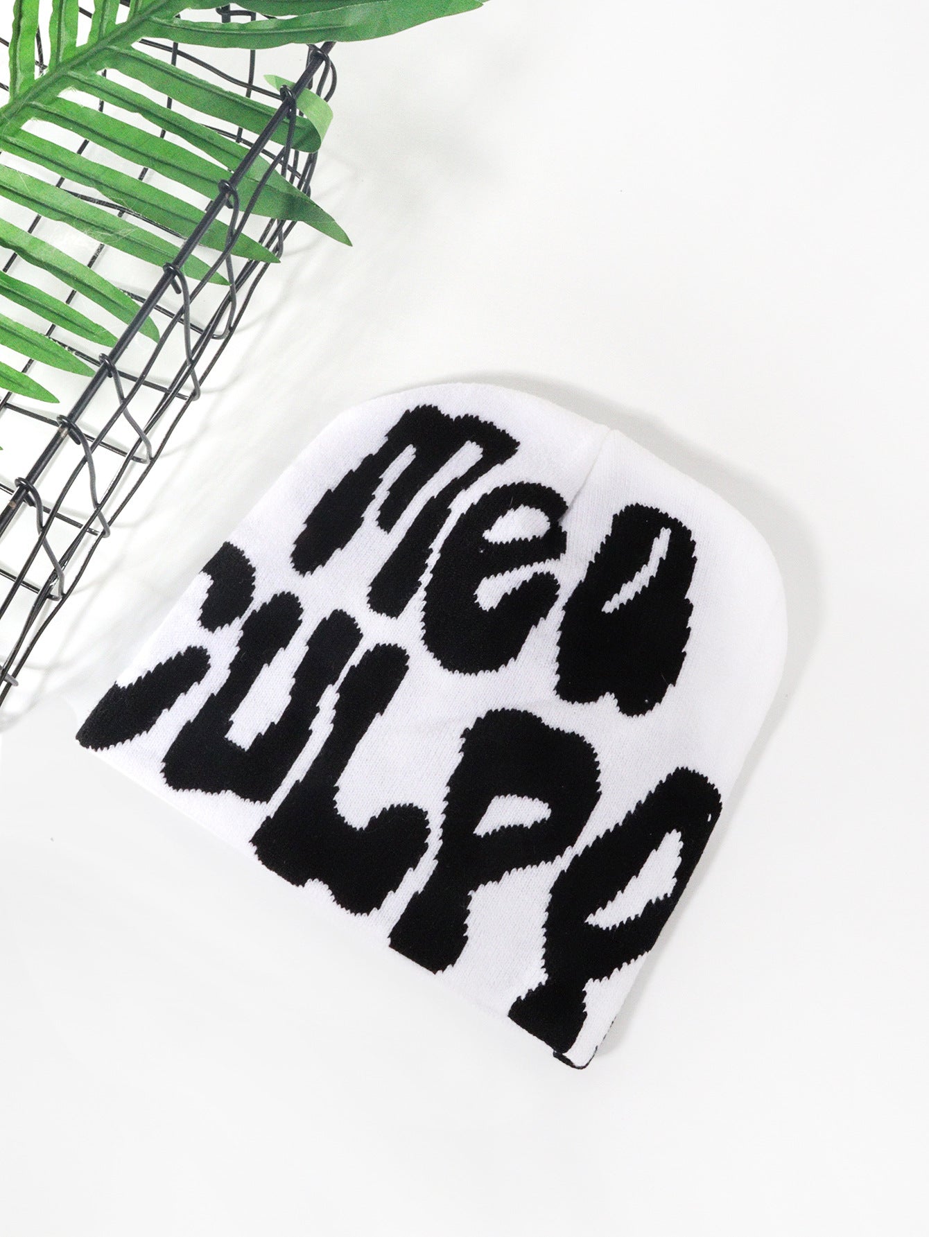 Wholesale Initials Jacquard Knitted Hat Beanie ACC-HT-Junl003